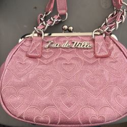 Lux De Ville Ahoy Kiss Lock Bag – Bashful Blush Sparkle