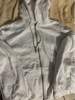 White Zip Up