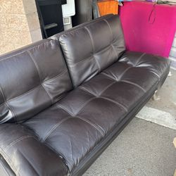 All Leather Futon 
