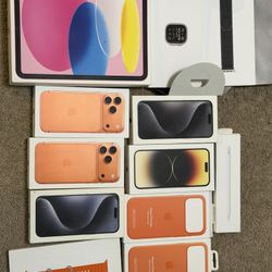 Apple empty apple boxes