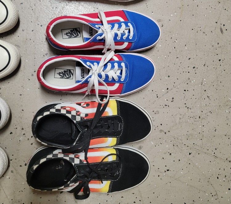 Vans Shoes Like New All 2 Pair For $30