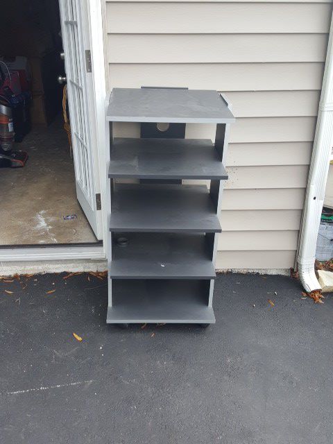 rolling shelving unit / tv stand