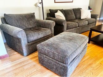Dania Furniture Sofa, Chair & Ottoman Set - Excellent Condition