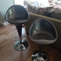 Vintage Swivel Kitchen Bar Stools 