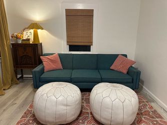 Teal Living Spaces  Couch