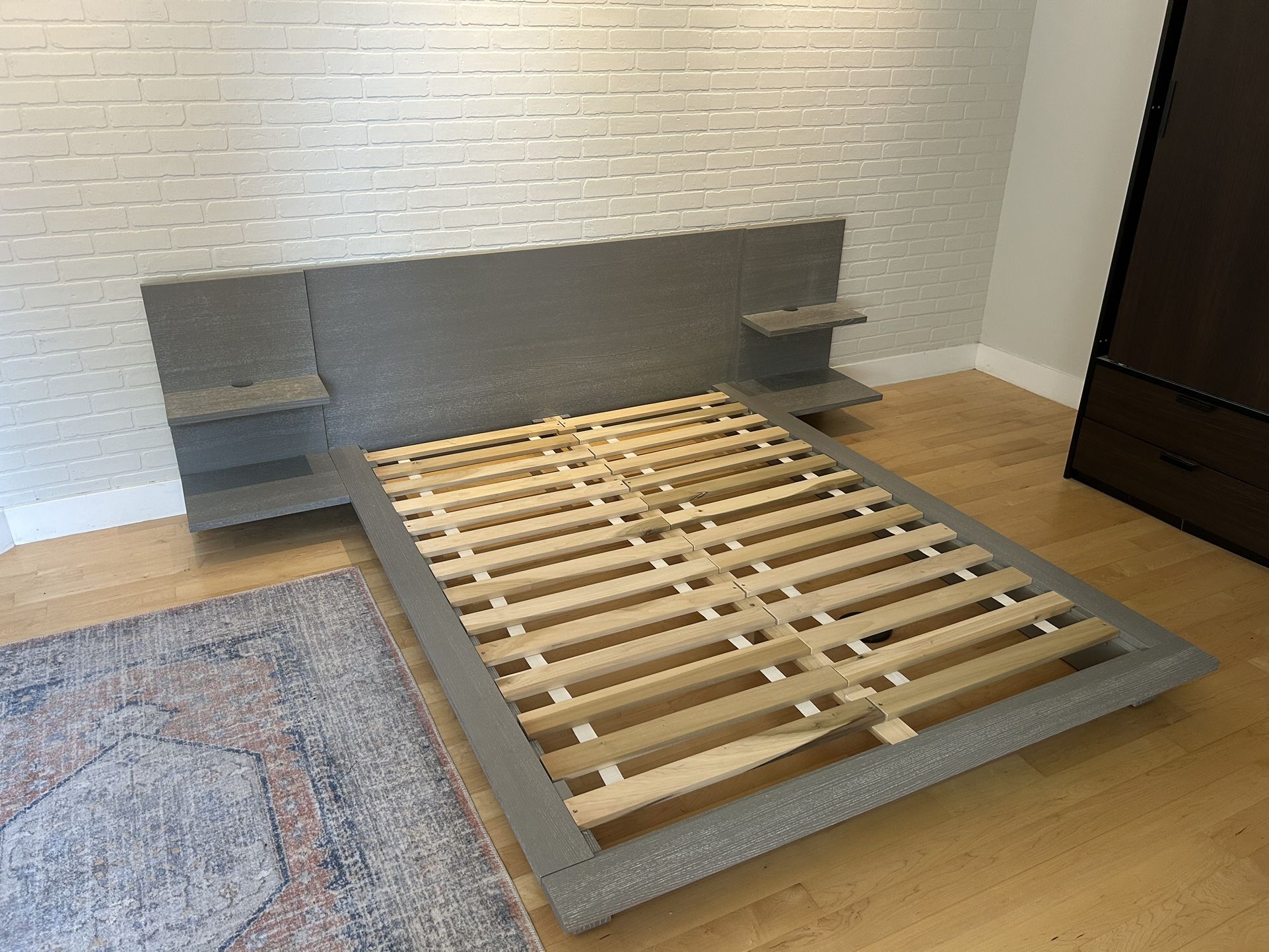 Crate and Barrel Queen Bed frame