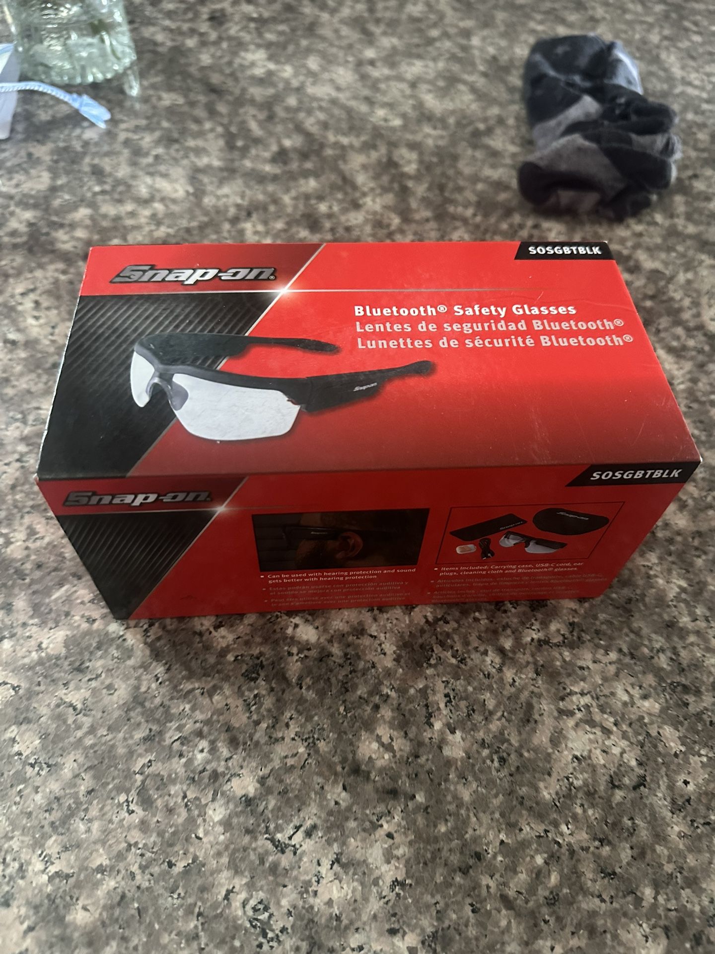 Snap On Bluetooth Safety Glasses
