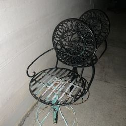 Cast Iron Swivel Chairs