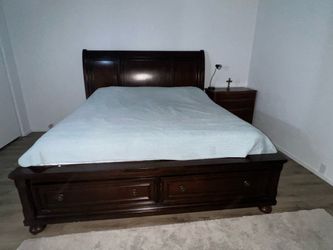 Beautiful Solid Wood Bed Frame – $250