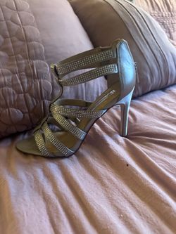 Rhinestone Strappy High Heels size 6.5