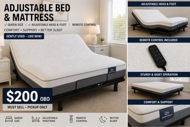Bed frame and mattress