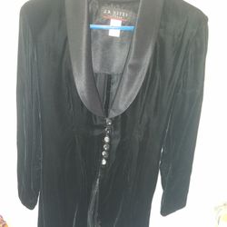Vintage 1980s Jr Nights By Caliendo Tuxedo Jacket Size 5/6