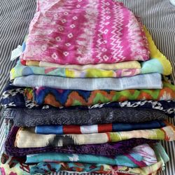 Colorful scarf bundle
