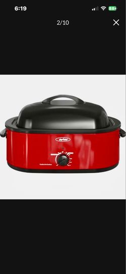 Sunvivi Roaster Oven with Self-Basting Lid, 20 Quart Electric Roaster with Removable Pan & Rack, 150-450°F Full-Range Temperature Con Retails $110.99