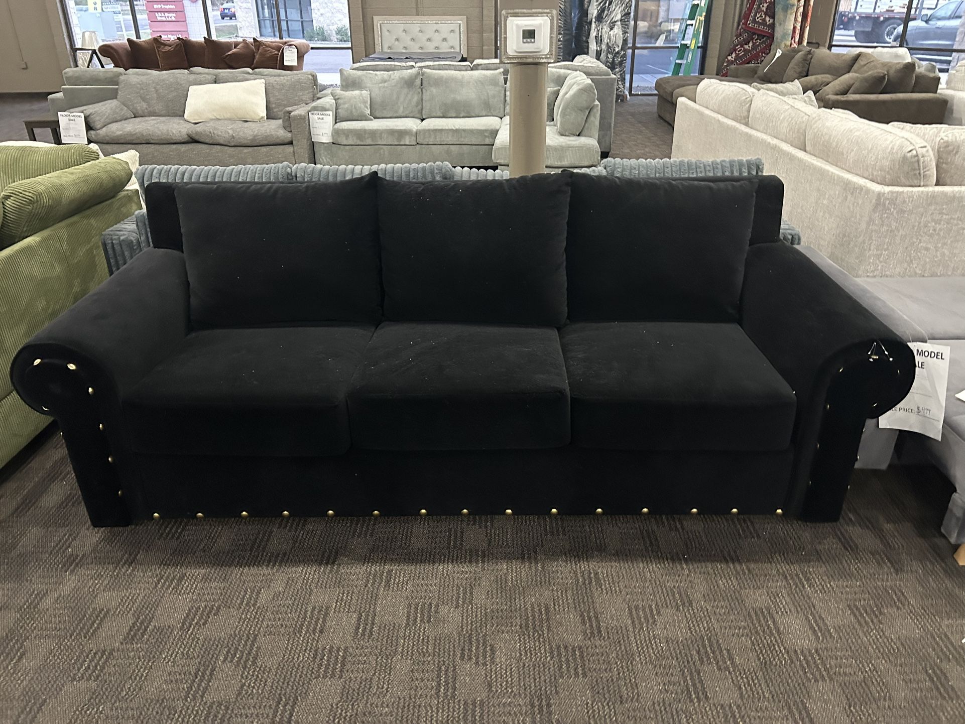 Gorgeous Black Elegant Sofa