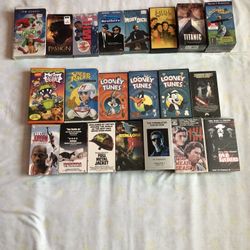 VHS Top Row 8 Movies Sealed New $10 Each Other Movies $5 Each Or All For $95