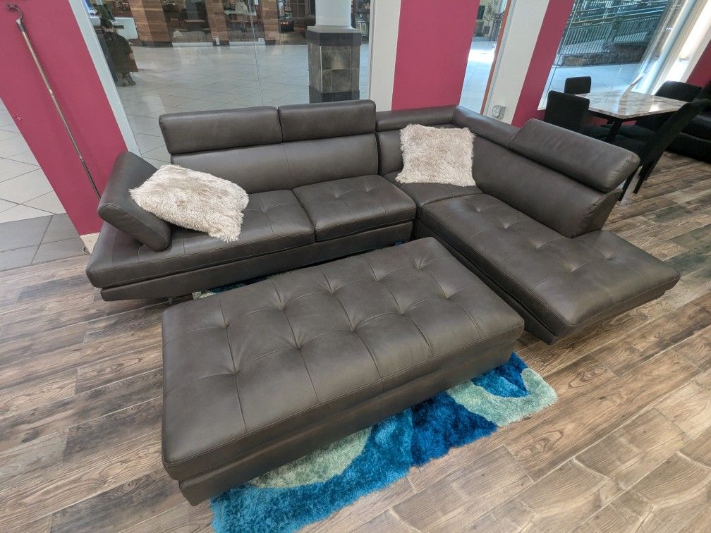 Ibiza Sectional Sofa And Ottoman Set