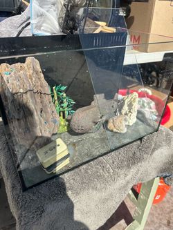 5 gallon Glass fish tank
