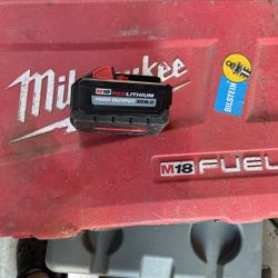 Milwaukee Fuel Impact And Drill With (2) 5.0 Batteries And A 8.0 Battery 