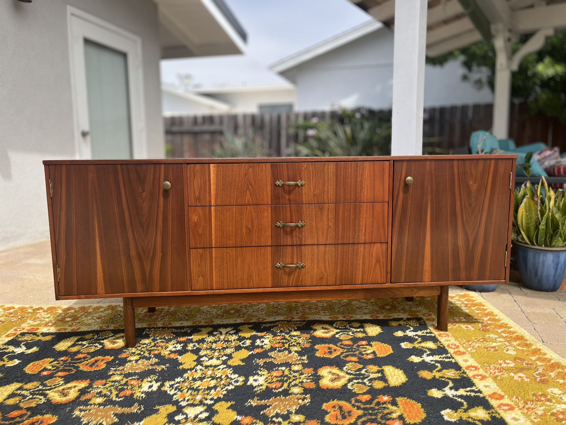 Mid Century Walnut Dresser