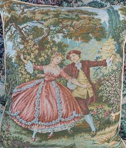 Antique, Victorian tapestry pillows