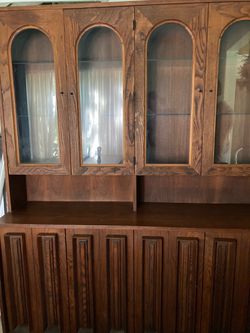 Dining table and cabinet set