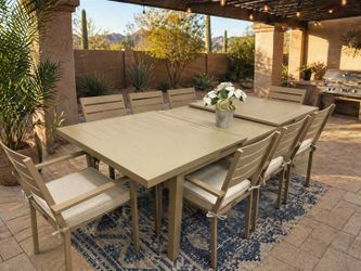 Outdoor Extension Aluminum Patio Dining Set *New*