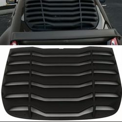 Fits 09-20 Nissan 370Z Coupe IKON Style Rear Window Louver Sun Shade Cover ABS