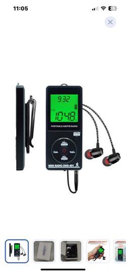 “New”Personal Portable radio AM/FM rechargeable “Great Reception”