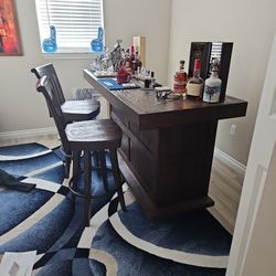 Bar with Bar Stools.