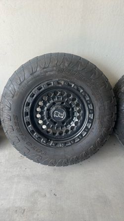 (Set of 3) 20” Black Rhino Sentinel 8x180 (Chevy) Wheels and tires