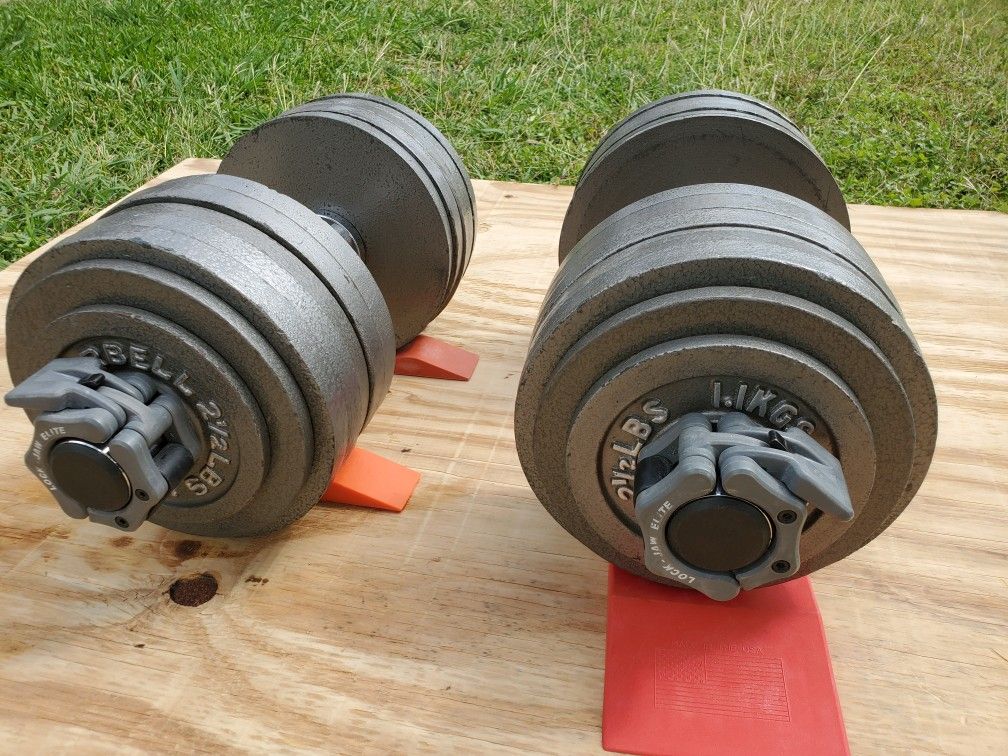 125lb olympic dumbbells for Sale in San Antonio, TX OfferUp