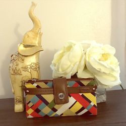 Relic multicolor wallet/crossbody