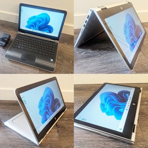 HP 13.3" Touchscreen 2-in-1 Laptop - Intel Core i3 2.4ghz, 16gb DDR4 Ram, NEW 256gb SSD, Windows 11, HD 520 GPU (Roblox), HDMI