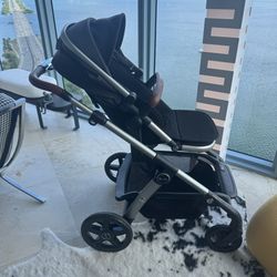 Silver Cross Wave Luxury Stroller + Second Seat Adapters – Excellent Condition 