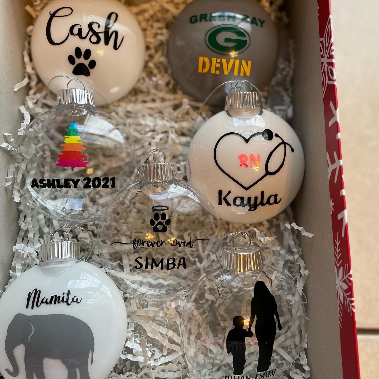 Christmas Ornaments Personalized 