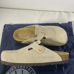 Birkenstocks Clogs Slip On Suede Mules Women Size 6-6.5