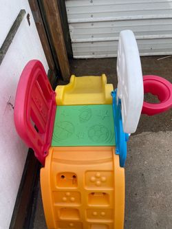 Toddler Climb Wall, Hoop & Slide 🛝 Escalador infantil con tobogán