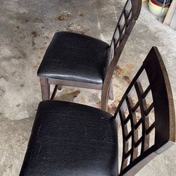 Counter height bar stools, espresso wood