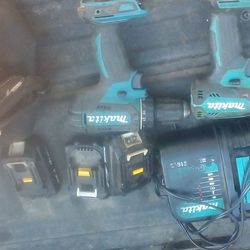 Makita 18 volt drill impact set