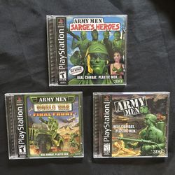 PS1- Army Men (3 Complete Games) 