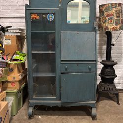 Repurpose Seekers, Secretary Desk And Storage Cabinet