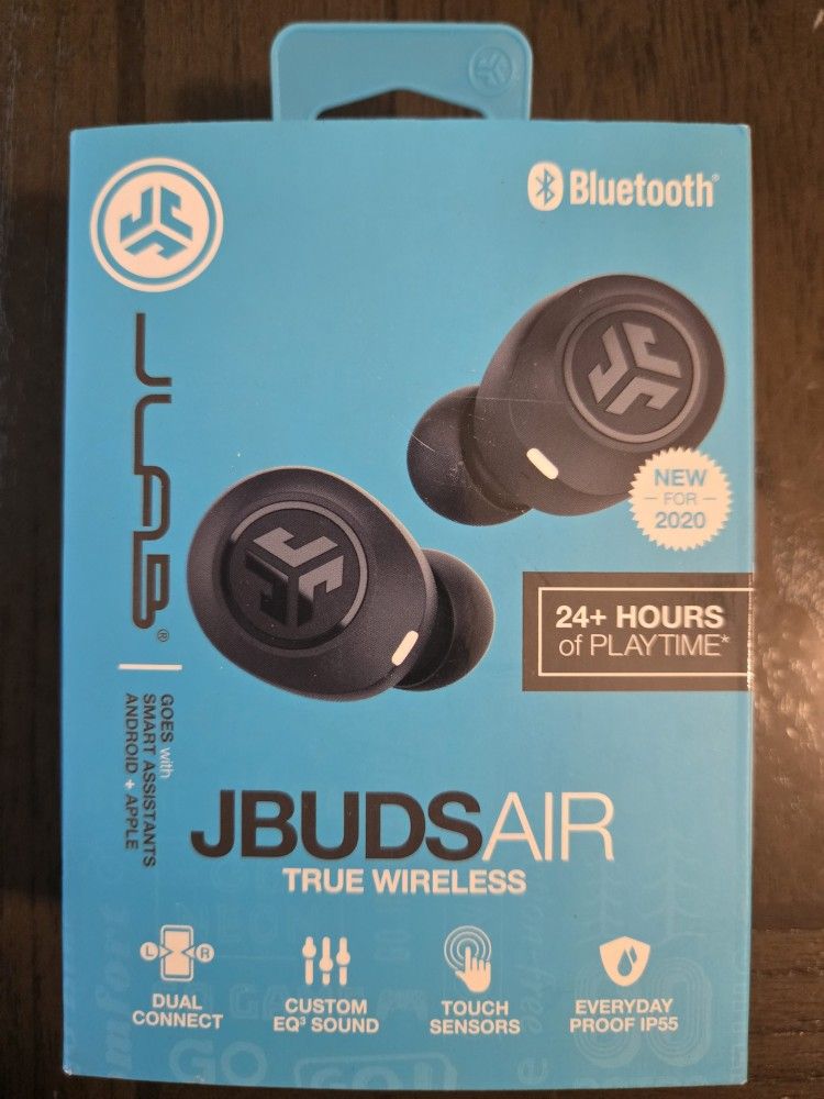 Brand New Sealed JLAB JBUDS Air True Wireless Bluetooth Earbuds Black w/Case