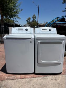 LG, Washer And Dryer, electric works perfect and good condition Free delivery to the garage.