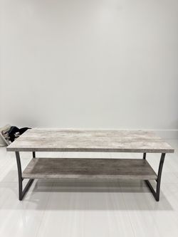 Rustic Wood-Style Coffee Table