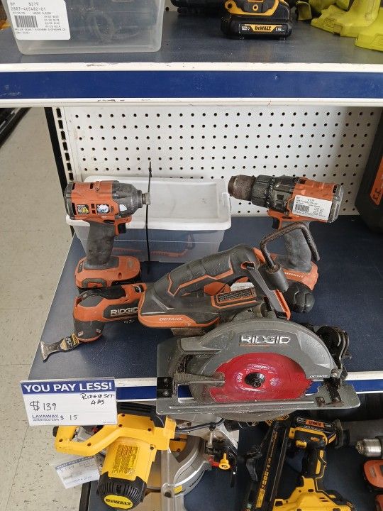 Ridgid 4 Pc Set 