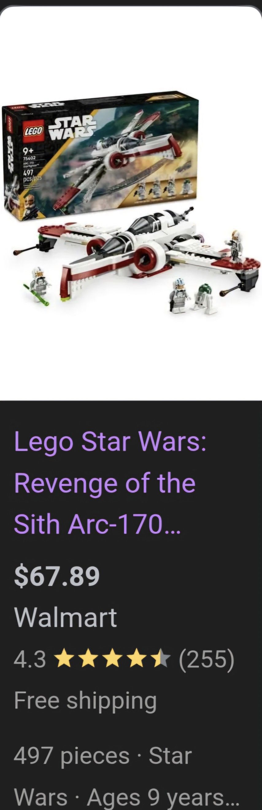 Legos Starfighter Set