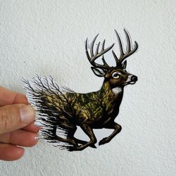 Deer Hunting Buck bow hunt Camo Sticker Decal Tactical Gear