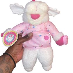 Rare 1990 Baby Lamb Chop w/Pacifier 12" hand puppet Signed by Shari Lewis w/tags