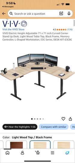Electric Height Adjustable Stand Up Desk